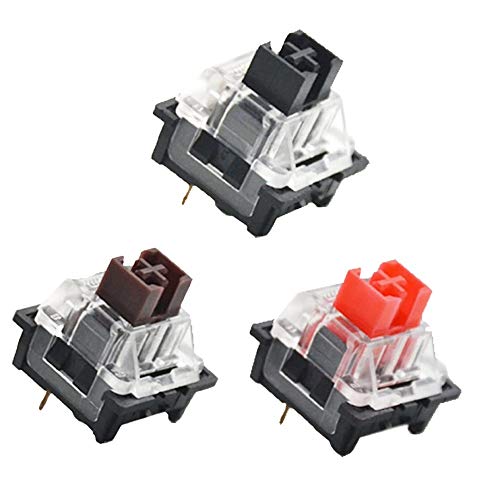 GranVela OUTEMU Black/Red/Brown Switch 3 Pin Keyswitch DIY Replaceable Switches for Mechanical Gaming Keyboard (30 PCS) - Image 1