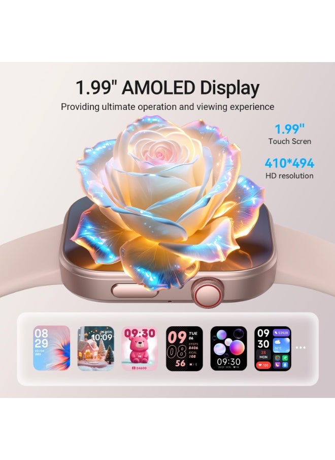 إبسون ساعة ذكية إبسون AMOLED بقياس 1.99 بوصة مع الرد / إجراء المكالمات، مقاومة للماء 3ATM / معدل ضربات القلب / ضغط الدم / متتبع النوم  - Image 2