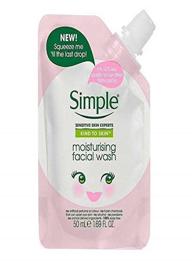 simple Kind To Skin Moisturizing Facial Wash Squeeze Me Pouch (Travel Size)  - Image 2