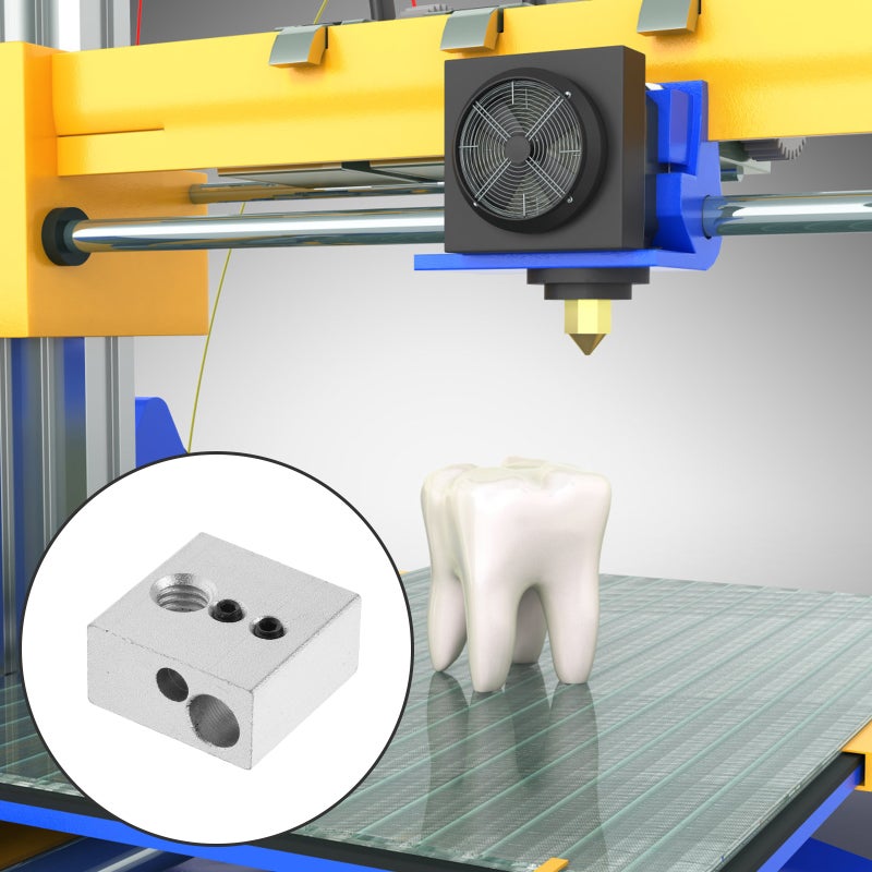 5pcs 3D Printer Heater Blocks Heating Block 3D Printing Extruder Heater Block 3D Printer Part - Image 2