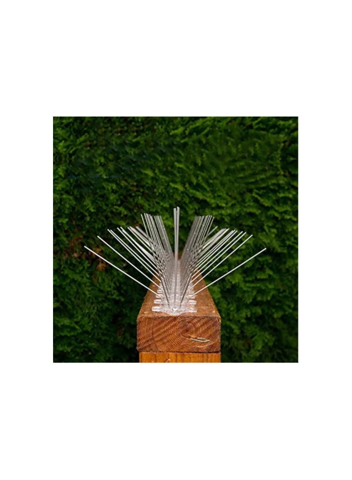 Duravel Bird Spikes -Stainless Steel 5-Pin Bird Repellent Spikes, Comes Assembled, Covers (Pack-Of 6) - Image 3