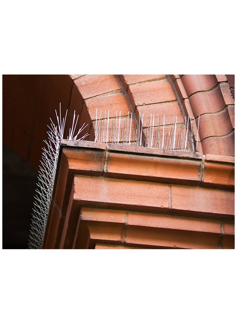 Duravel Bird Spikes -Stainless Steel 5-Pin Bird Repellent Spikes, Comes Assembled, Covers (Pack-Of 6) - Image 4