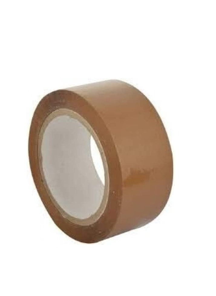 MARKQ Brown Packaging Tape | 2 inches x 50 yards Strong Heavy Duty Packing Tape for Parcel Boxes, Moving Boxes, Large Postal Bags, Office Use [1 Rolls]  - Image 1