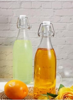 FUFU 6Pack 32oz Flip Top Glass Bottle 1 Liter Swing Top Bottles with Airtight Seal Flip Caps for Kombucha, Beverages, Oil, Vinegar, Water, Soda, Kefir  - Image 5