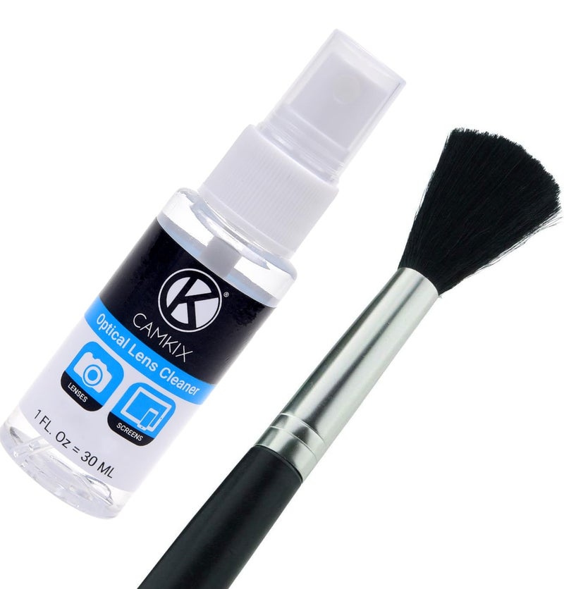 Camkix Camera Lens Cleaning Kit - Air Blower, 2in1 Lens Cleaning Pen, Cleaning Brush, Spray Bottle w/Cleaning Solution, Lens Cleaning Paper Tissue (50 Sheets), Microfiber Cleaning Cloths- for Lenses - Image 5