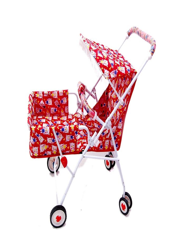 EZAAKART Baby Stroller Pram 3 Position Seating Reversible Wheels,Kids (Red) Pram (3,Red) - Image 5
