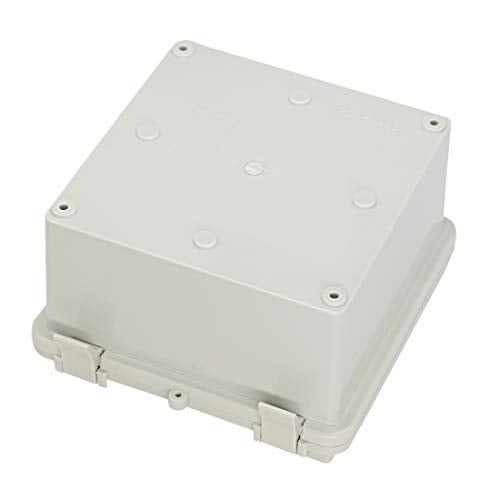 Zulkit Junction Box ABS Plastic Dustproof Waterproof IP65 Electrical Boxes Hinged Shell Outdoor Universal Project Enclosure with 2 Cable Glands 5.9 x 5.9 x 3.5 inch (150x150x90 mm) - Image 3