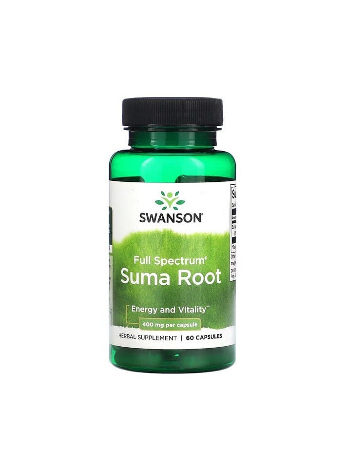 Full Spectrum Suma Root, 400 mg, 60 Capsules