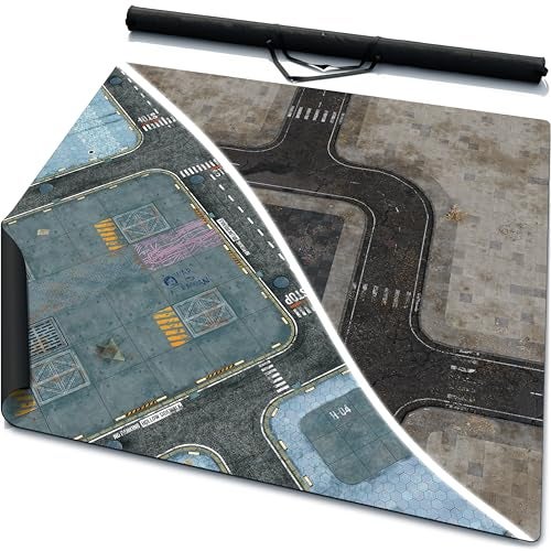 Warzone Studio 4 x 4 DoubleSided Rubber Battle Mat Incorporation Tempedus Bag - Image 1