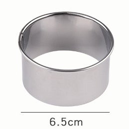 Stainless Steel Dumpling Cutter Biscuit Press Cake Mould Single medium size 6.5cm (pp bag packaging)