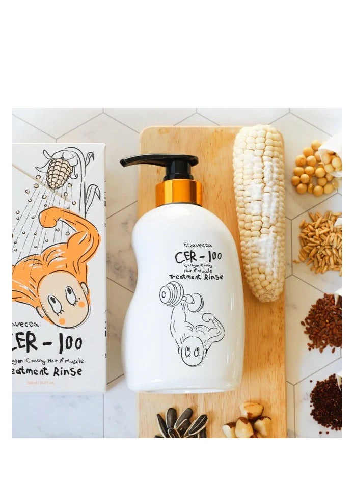 Elizavecca - Elizavecca Cer-100 Collagen Coating Hair Muscle Treatment Rinse 500ml - Image 1
