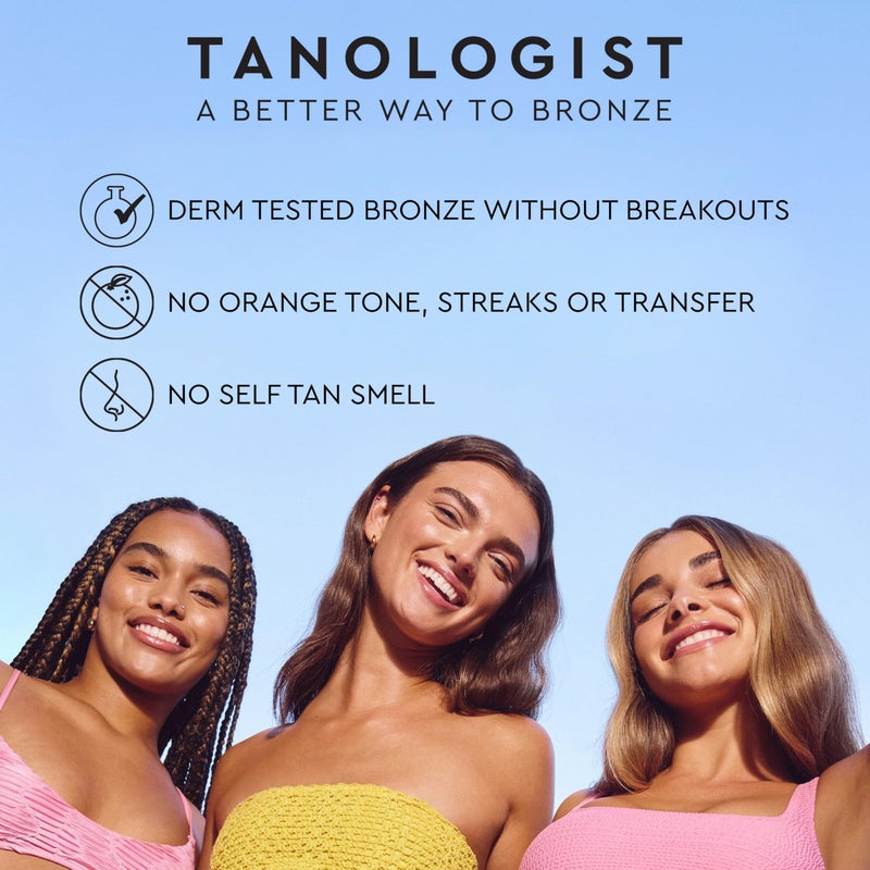 Tanologist Insta Glow Body Bronzer, Instant Illuminating Self-Tan, Hyaluronic Acid & Vitamin C, Streak-Free, Radiant Finish For All Skin Tones, 5.75 fl oz/170 ml Tube - Image 2