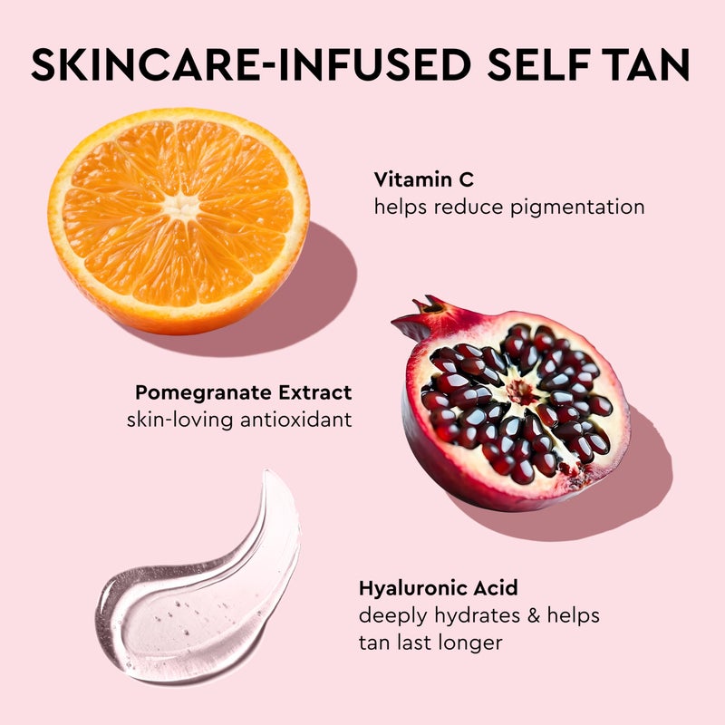 Tanologist Insta Glow Body Bronzer, Instant Illuminating Self-Tan, Hyaluronic Acid & Vitamin C, Streak-Free, Radiant Finish For All Skin Tones, 5.75 fl oz/170 ml Tube - Image 4