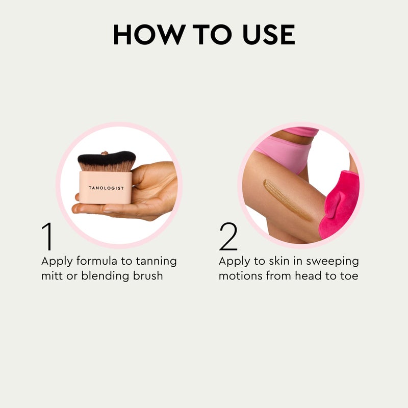 Tanologist Insta Glow Body Bronzer, Instant Illuminating Self-Tan, Hyaluronic Acid & Vitamin C, Streak-Free, Radiant Finish For All Skin Tones, 5.75 fl oz/170 ml Tube - Image 5