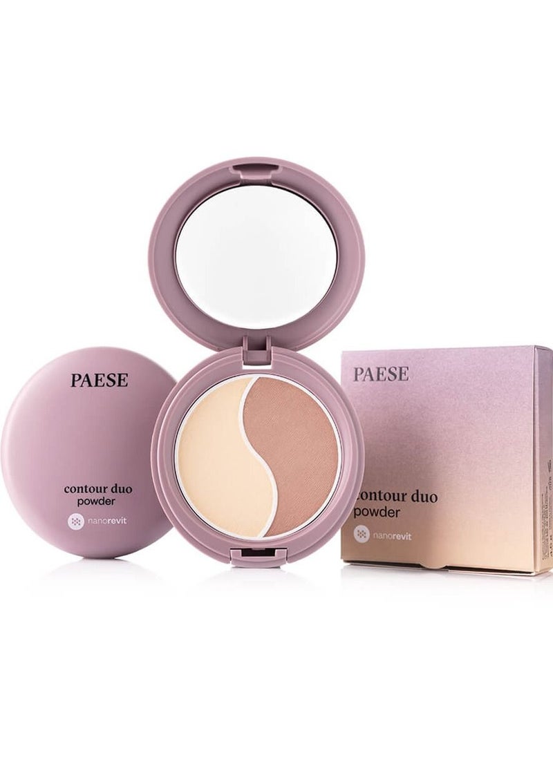 Paese Nanorevit Contour Duo Powder, Perfect Face Contouring set Powder and Bronzer  - Image 1