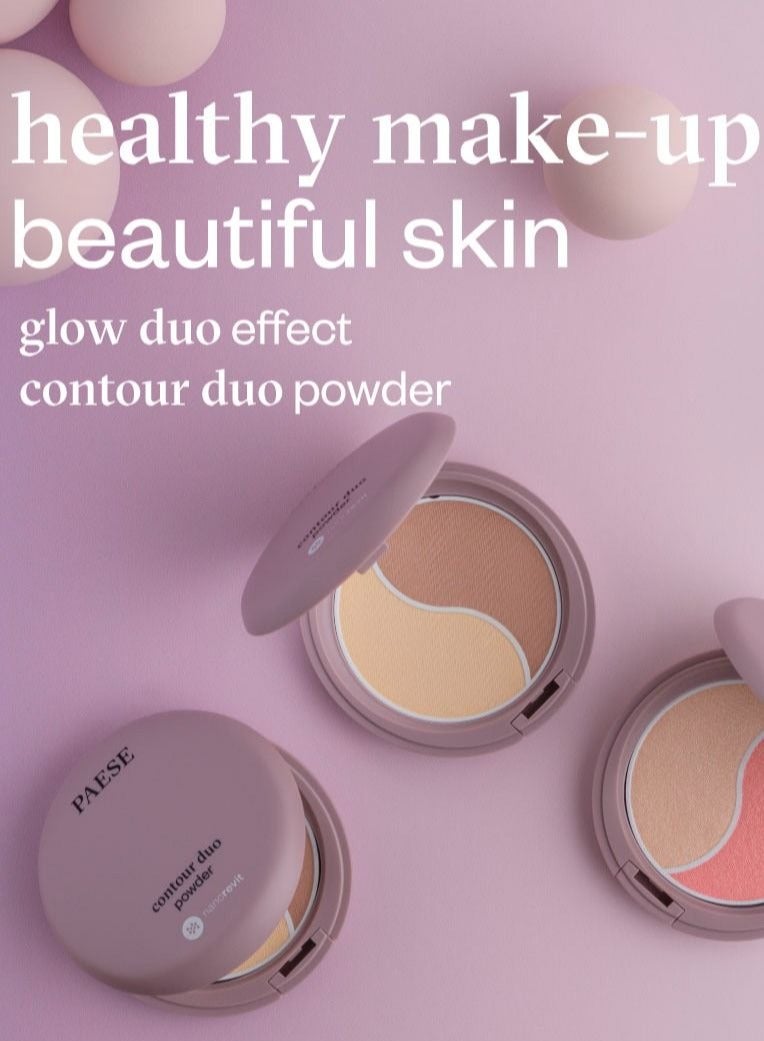 Paese Nanorevit Contour Duo Powder Perfect Face Contouring Set with Sculpting Powder & Bronzer for Natural Definition and Radiant Finish - Image 4