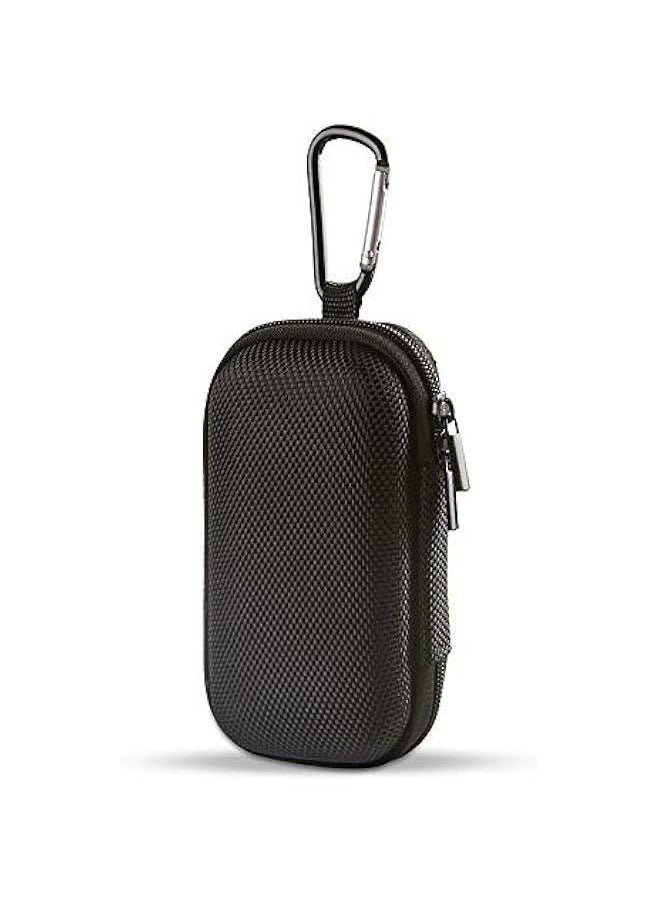 Generic Hard EVA Case for MP3 Players, USB Cable, Earphones, Memory Cards & More - Travel Carrying Bag with Dual Zipper & Carabiner  - Image 1
