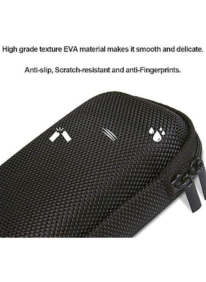Generic Hard EVA Case for MP3 Players, USB Cable, Earphones, Memory Cards & More - Travel Carrying Bag with Dual Zipper & Carabiner  - Image 4
