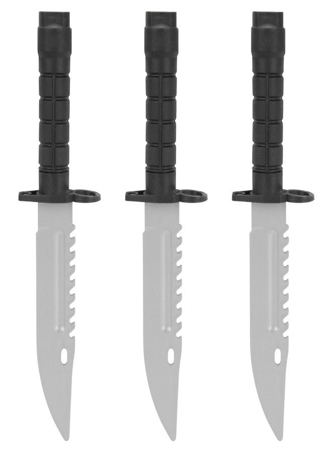 Lovisun 3 Pcs Toy Plastic Daggers Set - 9 Inch Knives with Rings for Safe Kids' Pretend Play, Costume Adventures, Extra Fun Included - Image 1