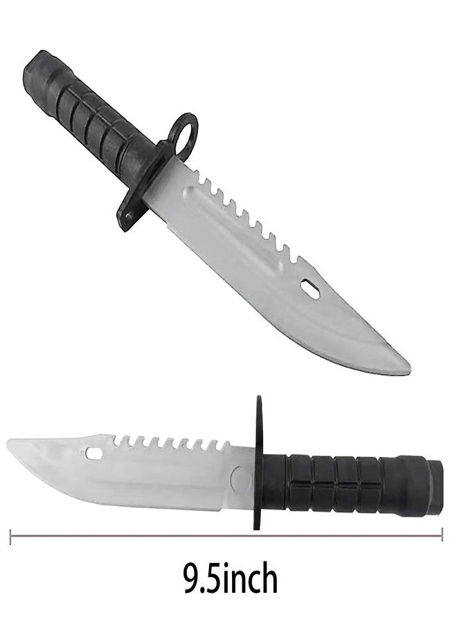 Lovisun 3 Pcs Toy Plastic Daggers Set - 9 Inch Knives with Rings for Safe Kids' Pretend Play, Costume Adventures, Extra Fun Included - Image 2
