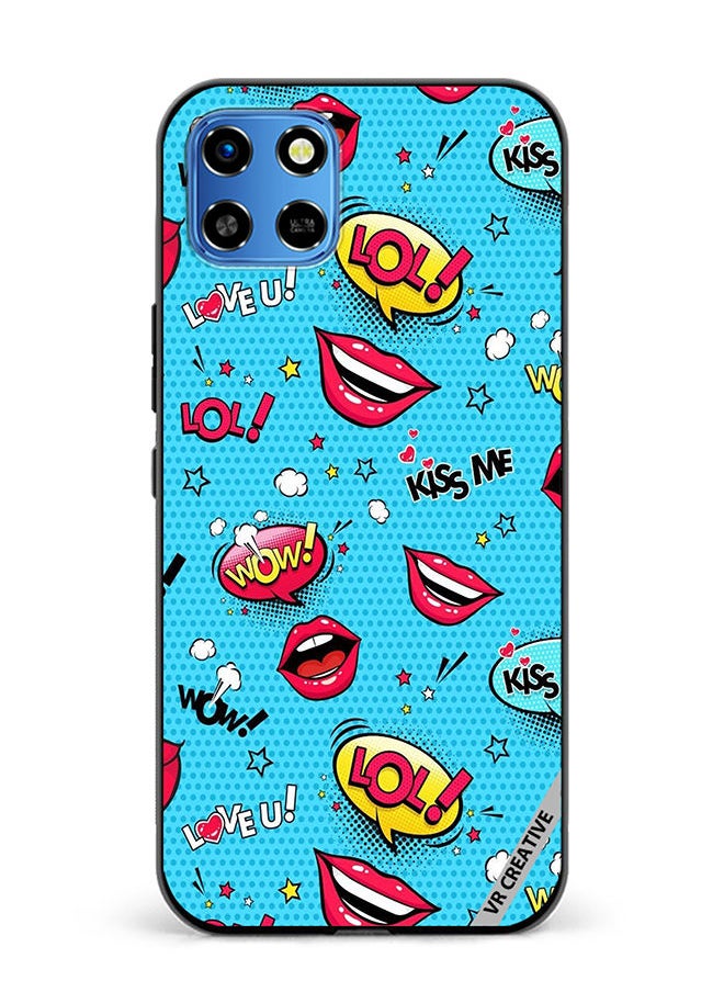 VR CREATIVE Protective Case Cover For Infinix Smart 6 HD Pop Art Design Multicolour  - Image 1