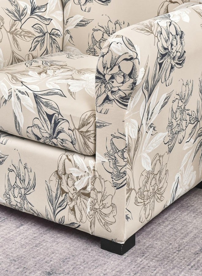 FORCHEER Sofa Covers for Single Cushion Couch Stretch Floral 2 Piece Armchair Slipcover with 1 Separate Chair Cushion Couch Cover Washable (Armchair, Styles 4) - Image 4