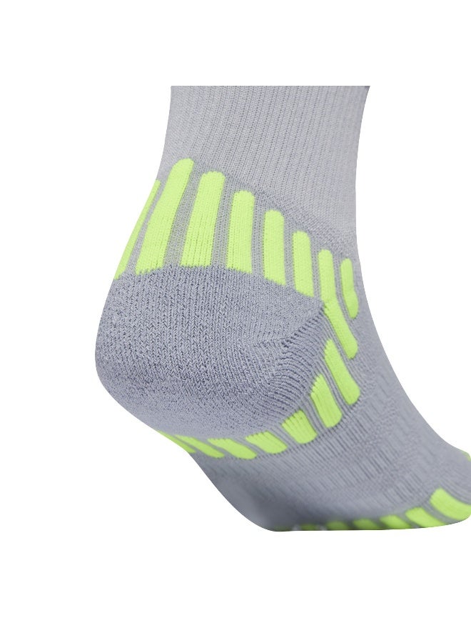 اديداس جوارب تدريب أديداس قصيرة للرجال والنساء رمادي - Image 4