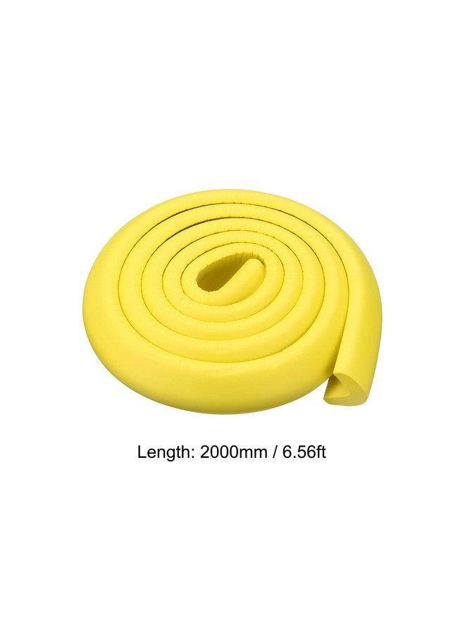 uxcell Corner Guards Edge Protectors 6.56ft(2M), 4Pack Foam Safety Bumper L Shape for Furniture Corner Table Edge Guard, Yellow - Image 2