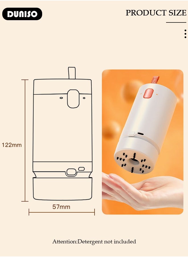 DUNISO 21 in 1 Electronics Cleaning Kit, Multifunctional Cleaning Kit for Keyboard, Portable Cleaning Kit with USB Charging for Computers, Cleaning Soft Brush Tool for Camera and Bluetooth Headset, Cleaner Kit with Dust Absorption Function for All Types of Cell Phones and Computers (Detergent not included)  - Image 4