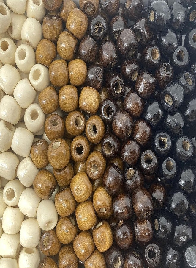 مجموعة خرز خشبي ممتازة مكونة من 100 قطعة - خرز خشبي دائري سائب مقاس 12 مم × 14 مم لصنع المجوهرات اليدوية، والمشاريع الحرفية، وتضفير الشعر، والزينة - لمسة نهائية مصقولة ناعمة (مجموعة)