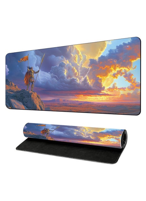 Exclusive For Hot Art Skull Series Mouse Pad Office Table Mat Rubber Non-slip E-sports Table Mat-Color:300*800*4mm-Pattern:L-30