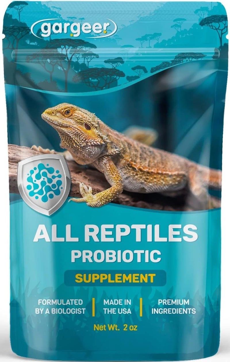 Gargeer Reptile Probiotics. Improve Appetite, Digestion and Boost Immune System. Supplement 10-12 Pounds of Food with Our 2 Oz Bag. Enjoy! - Image 1