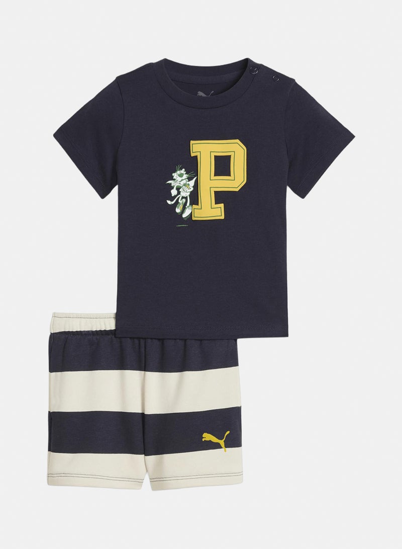 PUMA Minicats Super Puma Tee And Shorts Set Inf - Image 1