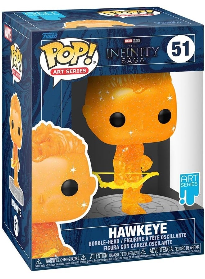 Funko Pop! Artist Series: Marvel Infinity Saga - Hawkeye - Orange - Avengers - Collectable Vinyl Figure - Image 1