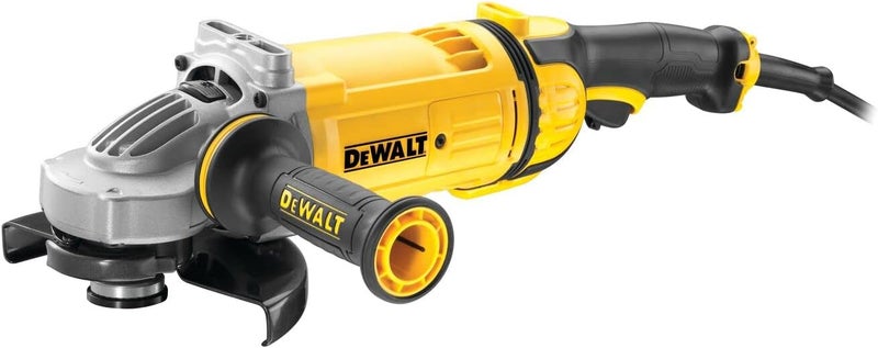 DEWALT 180Mm 2400W Large Angle Grinder With Lock-On Switch, Yellow/Black, Dwe4557-B53 Year Warrnty - Image 1