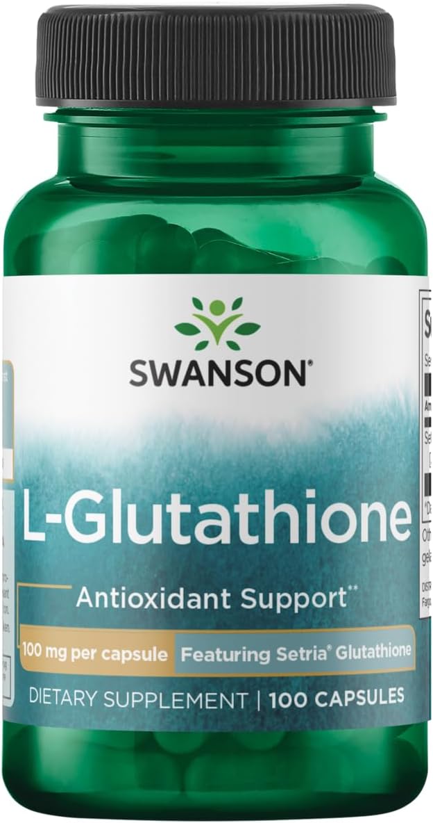 Swanson Premium Brand Swanson Amino Acid LGlutathione 100 Milligrams 100 Capsules - Image 1
