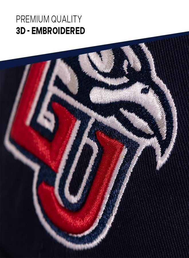 Desert Cactus Liberty University Baseball Hat Flames Brimmed Embroidered Cap Adjustable Cloth Strap Adult (Style A) Blue - Image 3