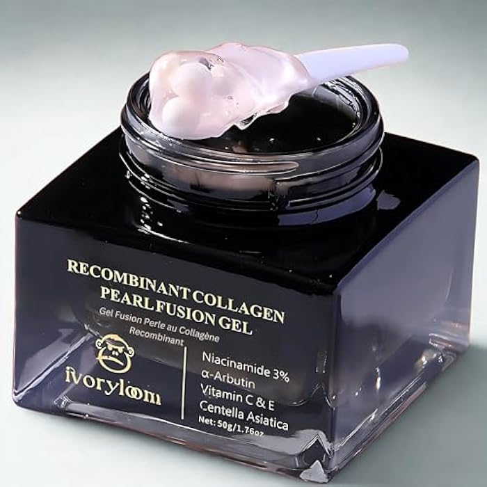 ivory loom Adaptive Hydration Pearl Fusion Gel | Recombinant Collagen, Niacinamide, Alpha-Arbutin, Vitamin C & E | Next-Level Hydration, Zero Greasiness | For All Skin Types | 50g (1.76 oz) - Image 1