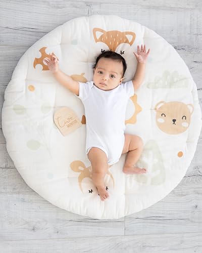 Pearhead Arch Monthly Milestone Props, 0-12 Month Reversible Photo Props, Baby Growth and Pregnancy Growth Cards, Gender Neutral Baby Photo Prop, Wooden Arched Discs - Image 4