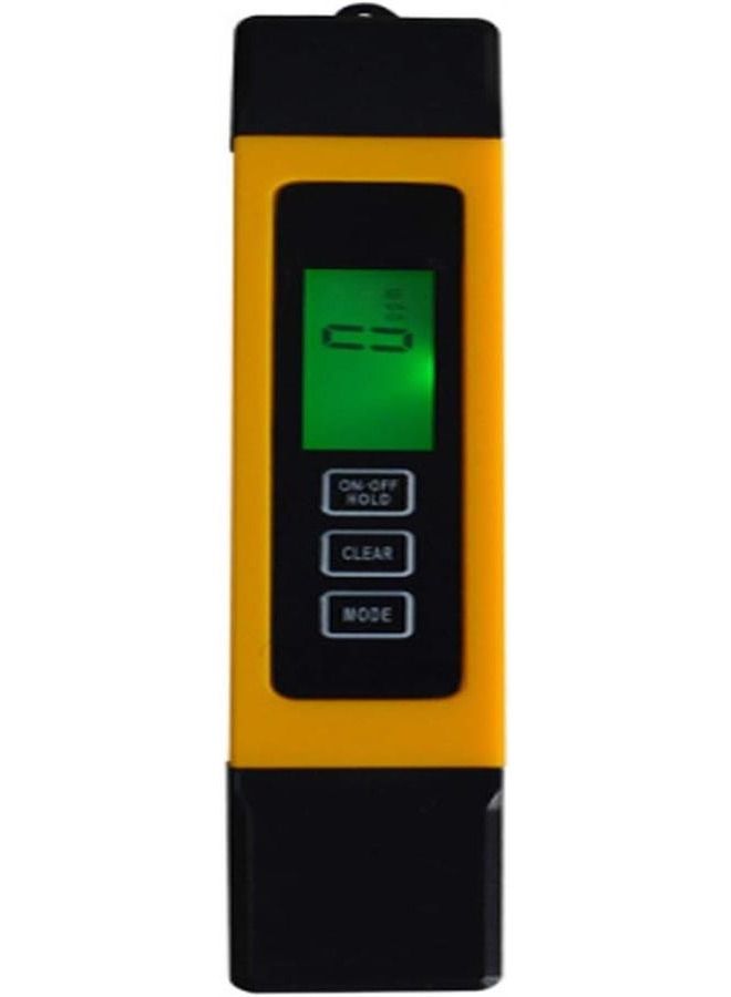 نقاء جودة مياه عالية الدقة، 0-9990 جزء في المليون، 3 في 1، شاشة LCD رقمية TDS 3 متر، TDS، EC ومقياس درجة الحرارة، التناضح العكسي - Image 1