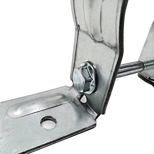 SupConn 2-3/8" Steel to Wood Fence Brackets (50Pcs) - Galvanized Pipe Grip Tie, Metal Fence Post Brackets for Repair (Screws Not Included) - Image 3