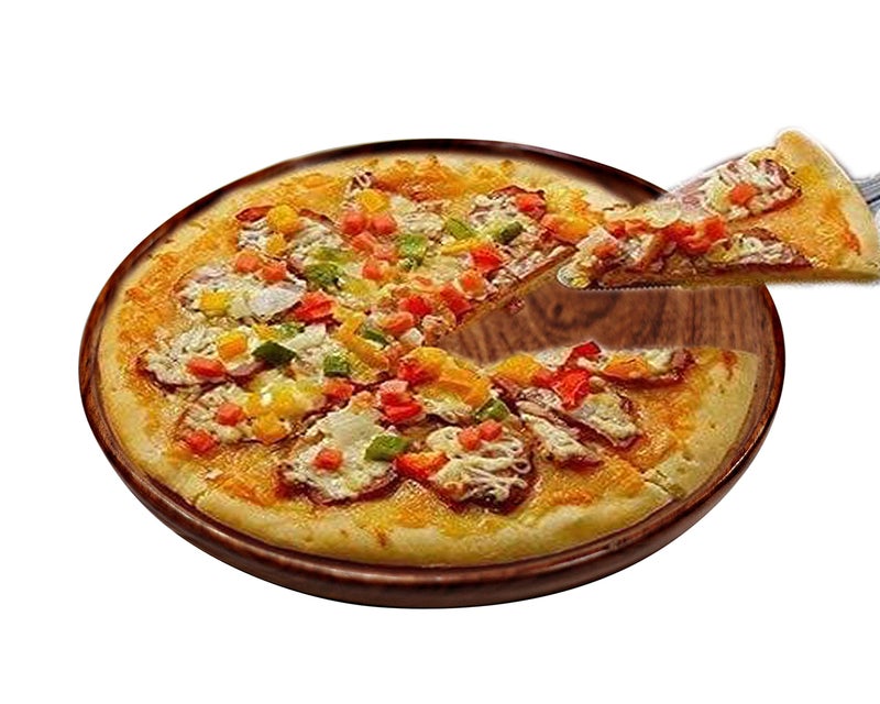 CRAFTCASTLE Wooden Plate Thaali - Multipurpose Serving Plate for Fruit, Dry Fruit, Pizza, Food - Dinner Plate for Home and Kitchen (12x12x1 Inches) - Image 4