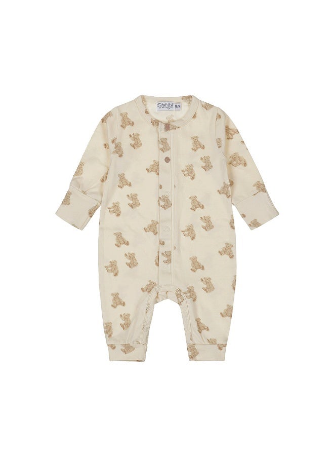 Dirkje Baby Suit Off White Teddy Bears - Image 1