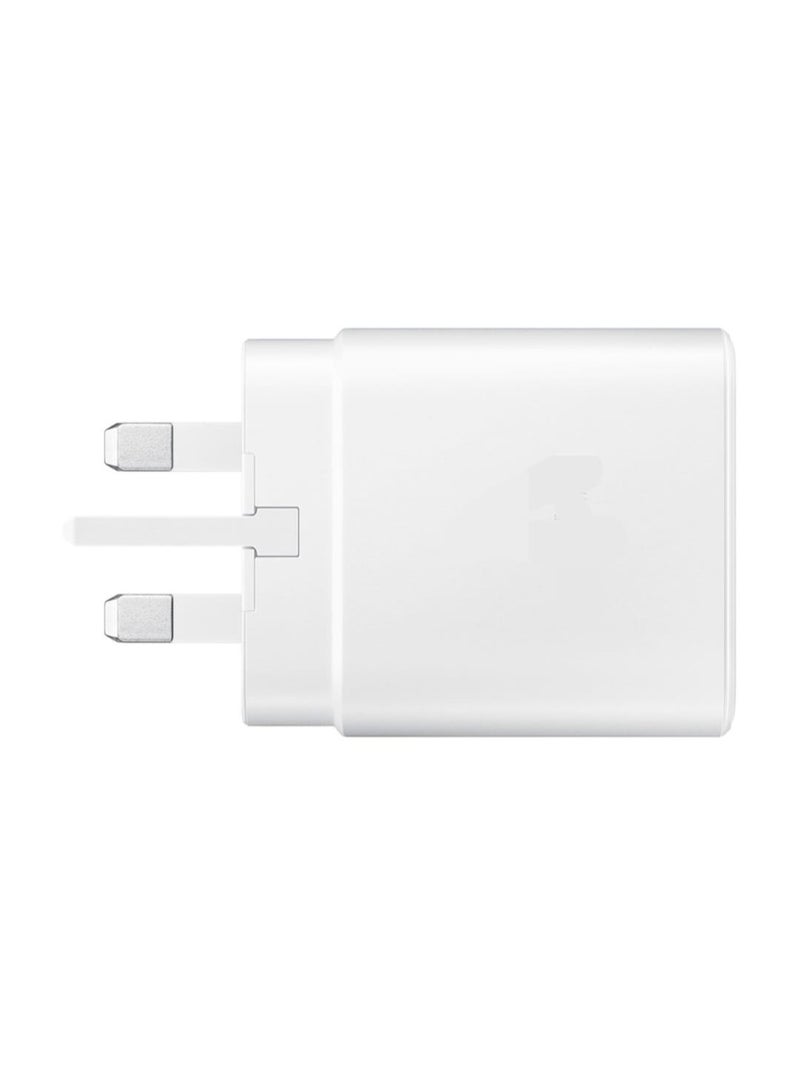 محول طاقة 45 واط بتقنية الشحن السريع، كابل USB-C إلى USB-C (5 أمبير)، متوافق مع جميع هواتف سامسونج الذكية، لون أبيض - Image 4