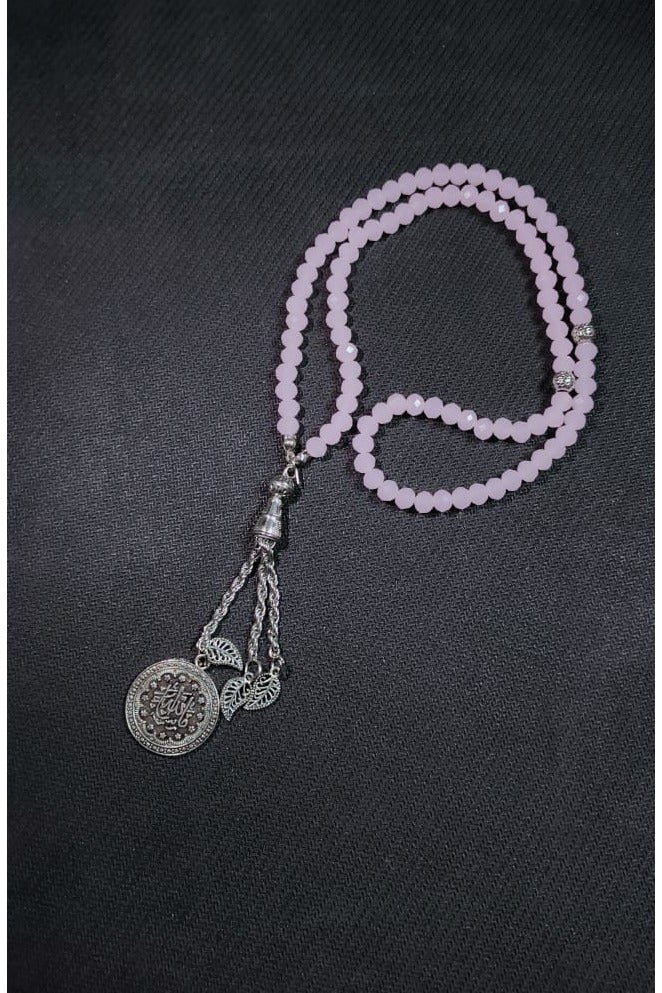 EvancyStore Handmade Crystal Rosary Pink  - Image 2