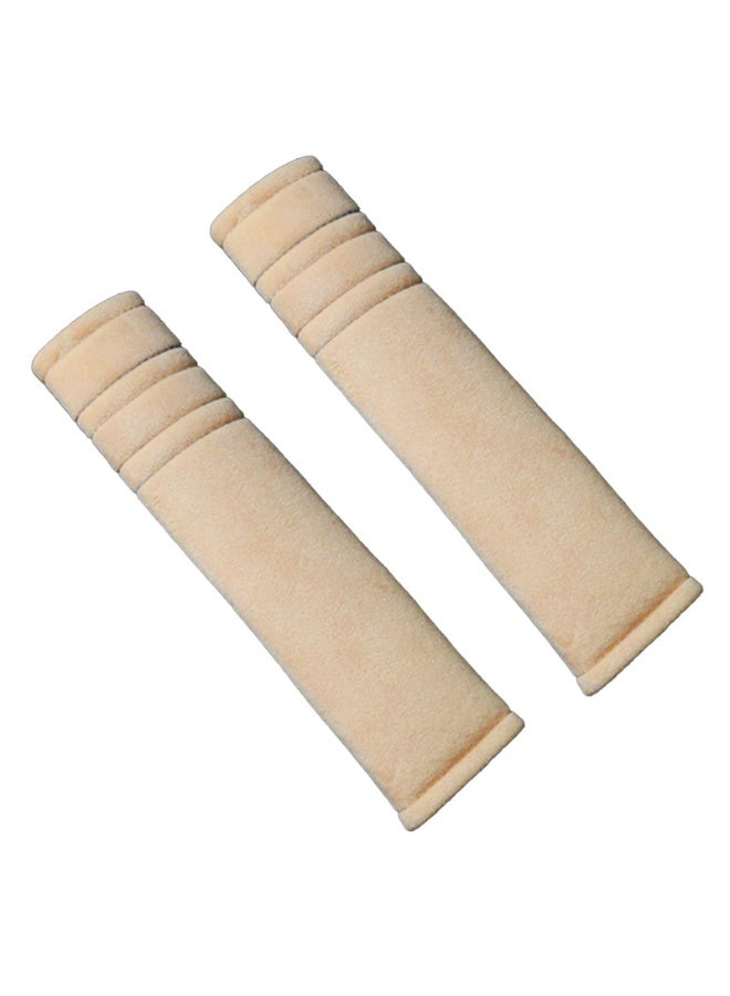 Universal Seat Belt Shoulder Protector，Ultra Soft Plush Thickened Car Seat Belt Shoulder Protector，Set of 2(khaki) - Image 1