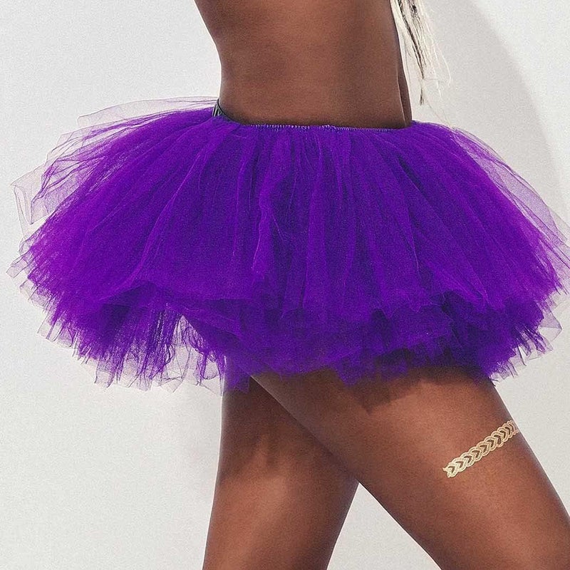 REETAN Tutu Skirt Ballet 6 Layered Tulle Short Tutus for Women - Image 3
