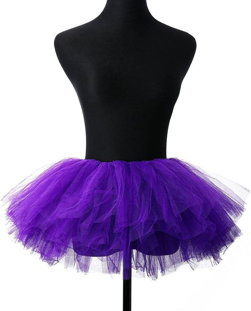 REETAN Tutu Skirt Ballet 6 Layered Tulle Short Tutus for Women - Image 5