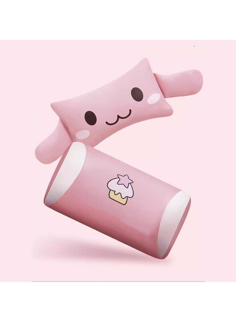 هويتك كرسي ألعاب كرتوني وردي مع مسند للقدمين مريح للدراسة والألعاب - Image 3