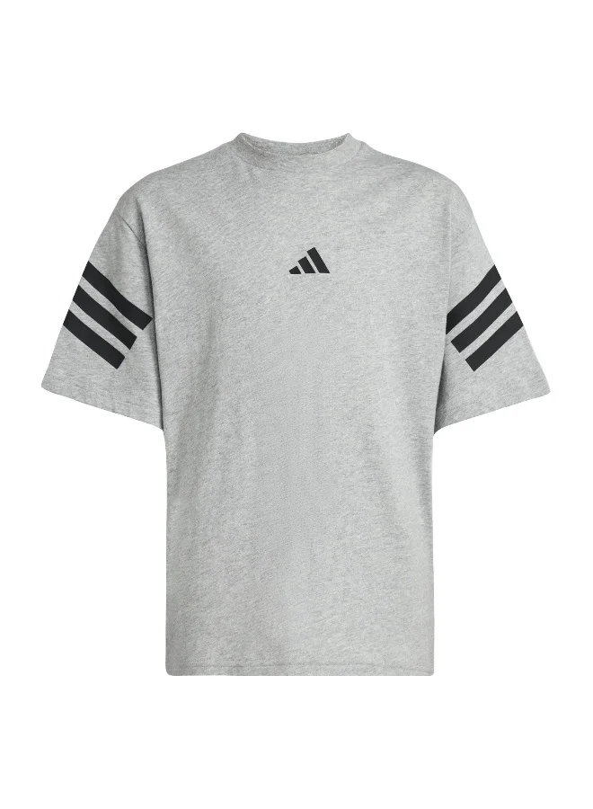 Adidas Adidas J Fi 3S T Grey Training T-Shirts For Junior 7-8Y